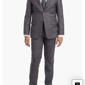 Perry Ellis Boy’s Charcoal 2pc Suit - JACKET & PANTS